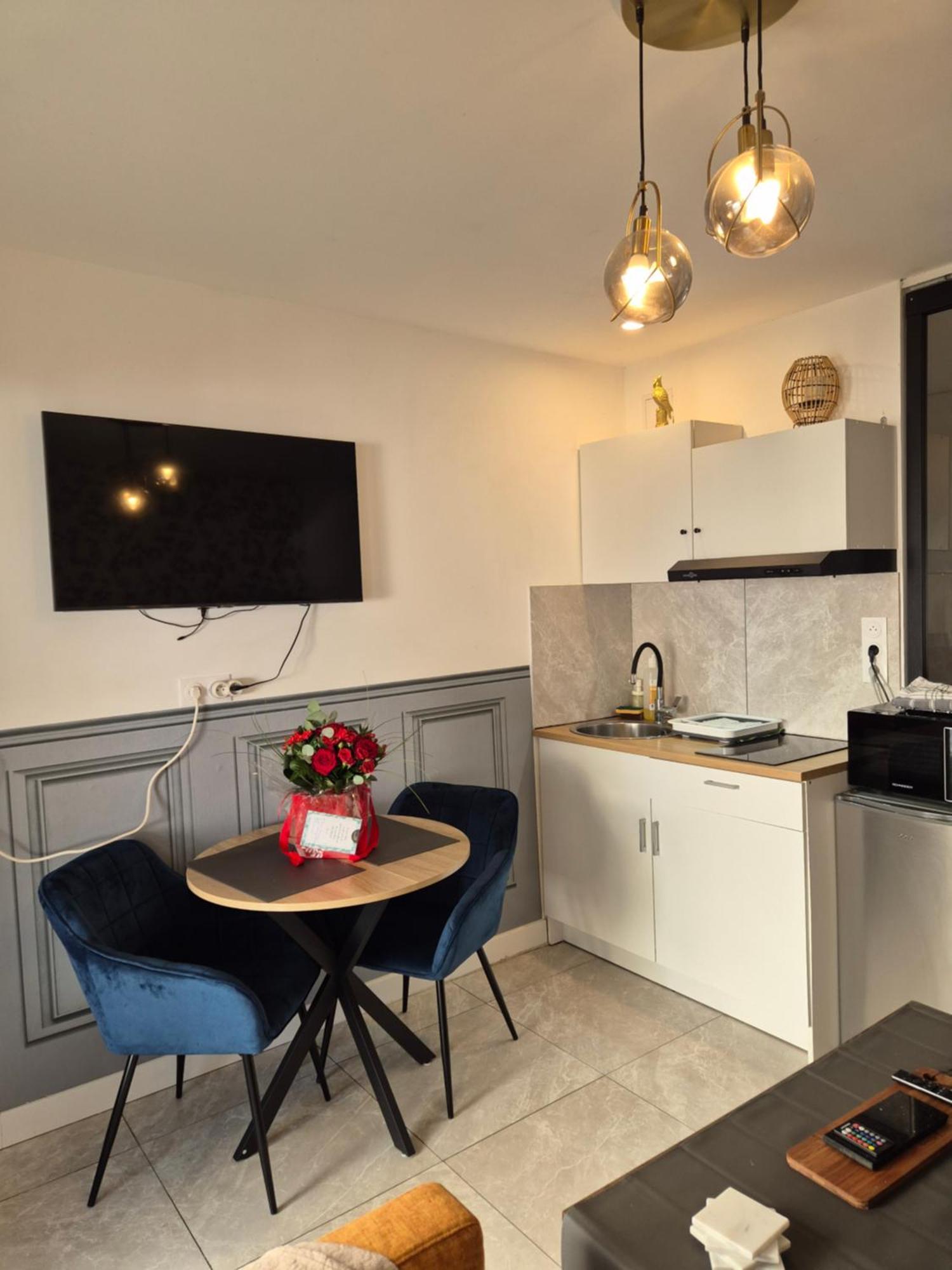 Le Nid Douillet Calme Proche Du Centre Parking Video Projecteur Apartment Brest Luaran gambar